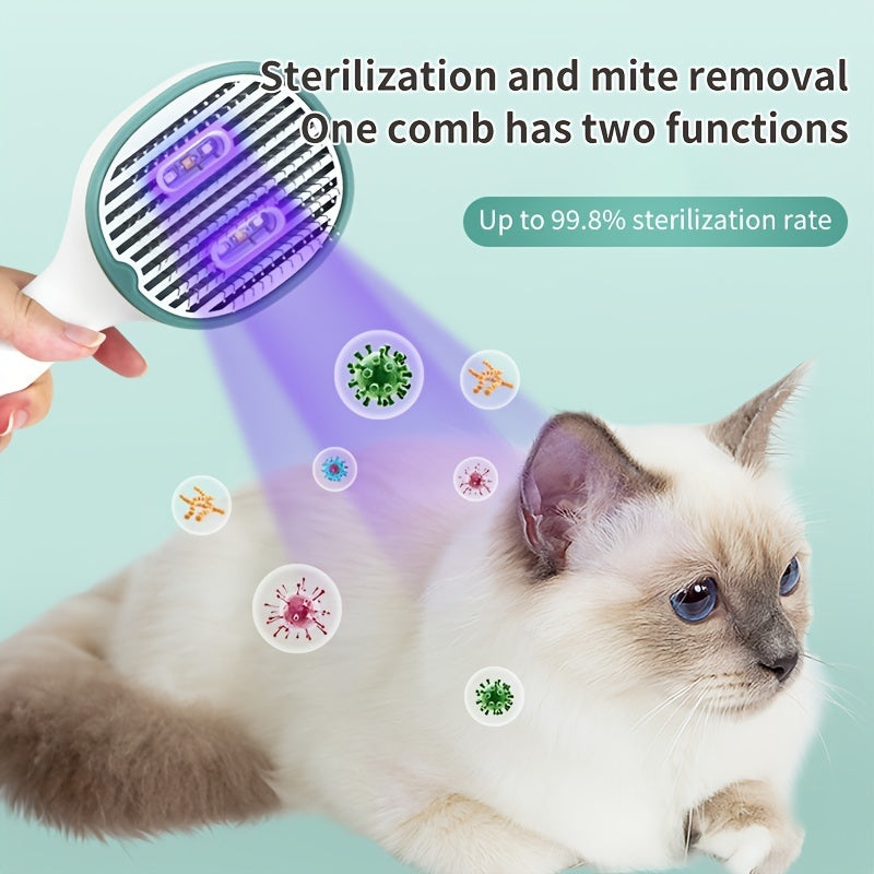 UVC Sterilization Pet Grooming Brush For Cats and Dogs.