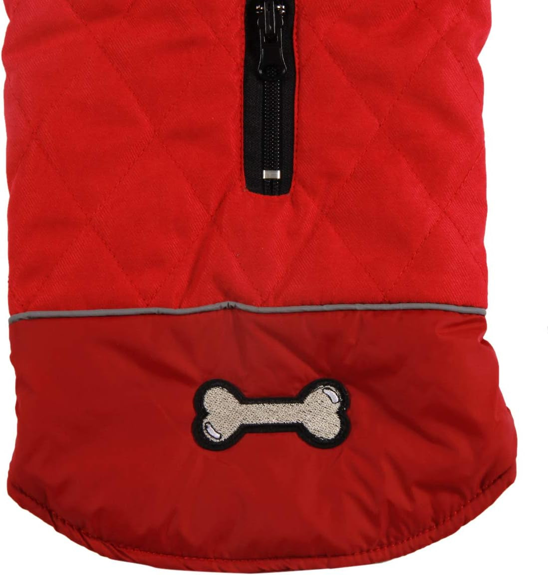 Reversible Dog Coats for Medium Dogs Waterproof Warm Puppy Jacket for Cold Winter,Red M