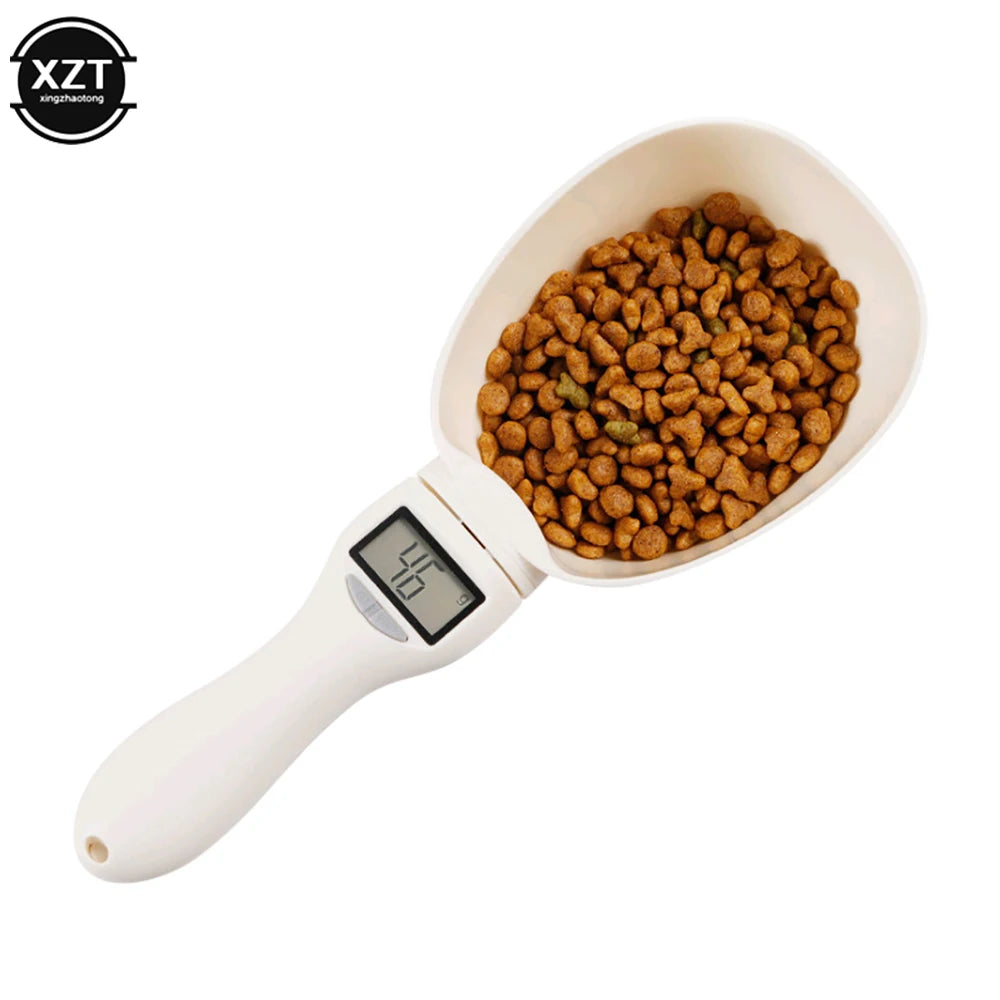 Pet Food Measuring Scoop Electronic Dog Cat Food Measuring Cup Digital Spoon Scale Kitchen Food Scale with LED Display ﻿