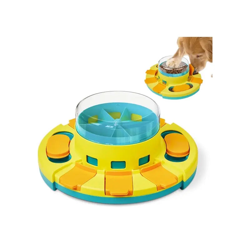 Dog Puzzle Toy 2 Levels, Slow Feeder, Dog Food Treat Feeding Toys for IQ Training, Dog Entertainment Toys for All Breeds 4.2 Inch Height