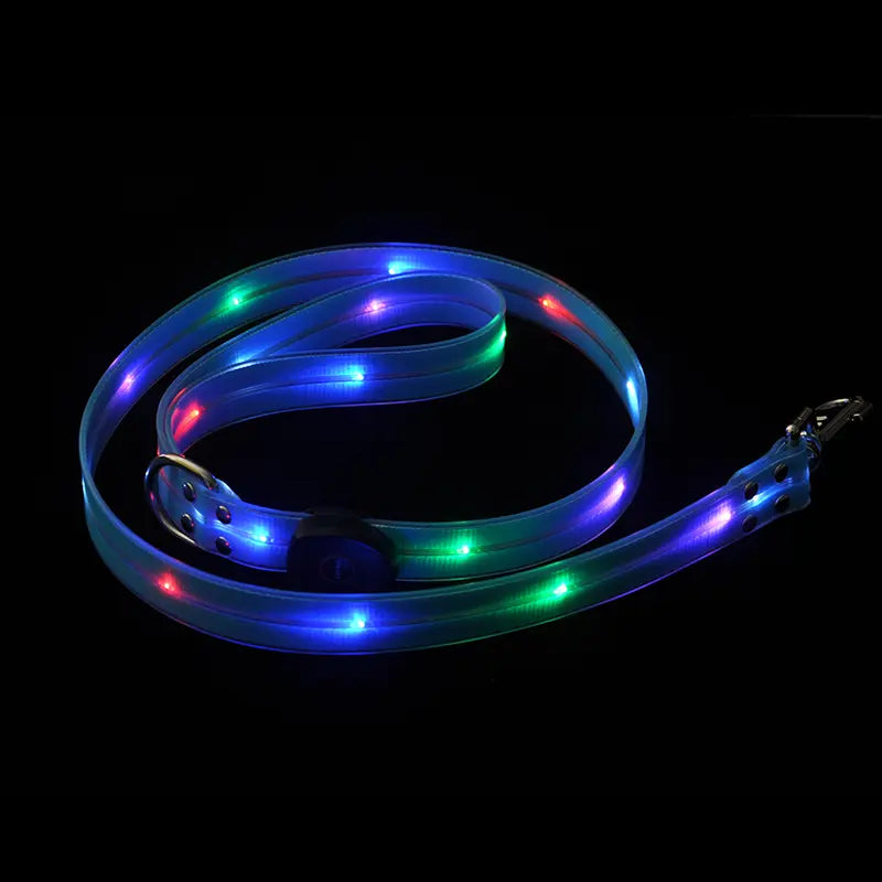 Glow-In-The-Dark Dog Traction Rope,Led,Usb Rechargeable,Personalized Cool Pet Products,Dog Traction Rope, Dog Accessories, Pet Supplies