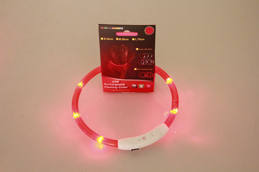 Glow pet collar