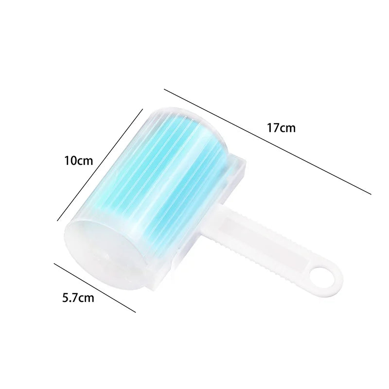 Washable Clothes Hair Sticky Roller Reusable Portable Home Clean Pet Hair Remover Sticky Roller Carpet Bed Sofa Dust Collector