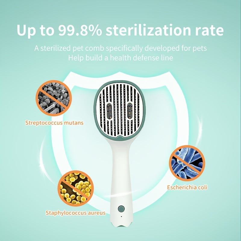 UVC Sterilization Pet Grooming Brush For Cats and Dogs.