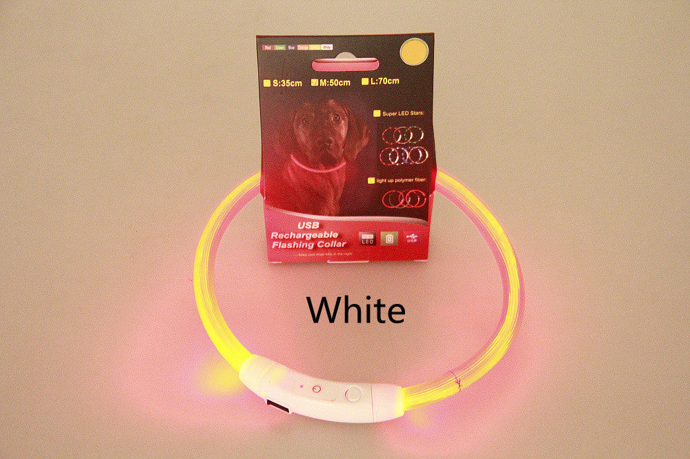 Glow pet collar