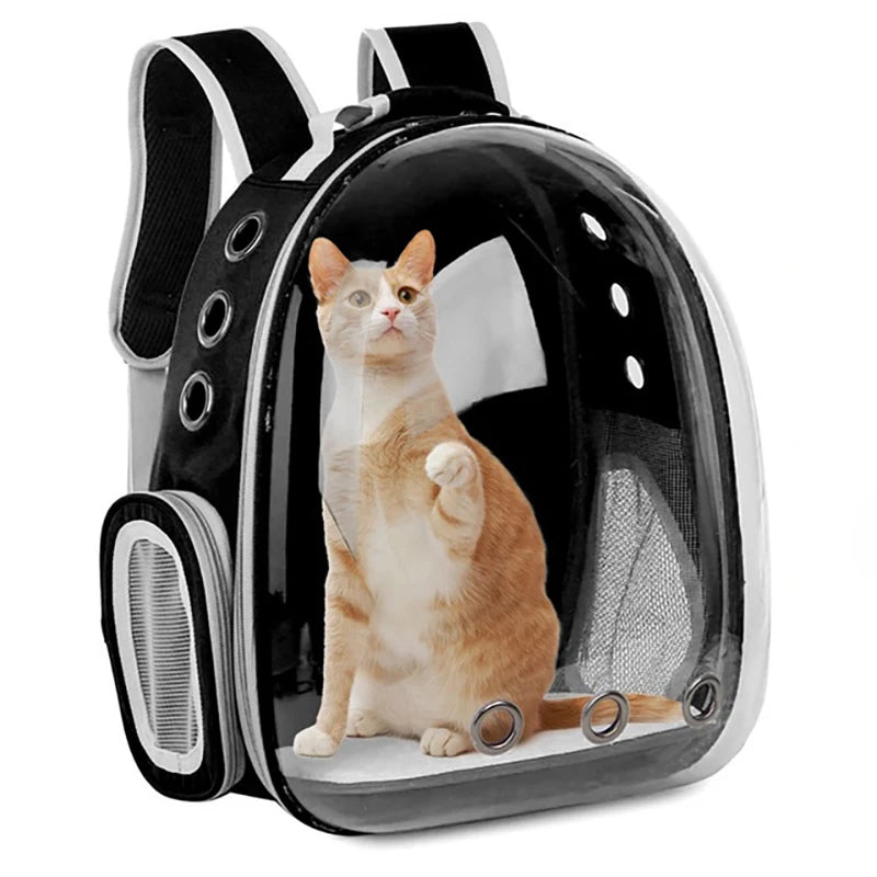 Transparent Cat Carrying Bags Space Breathable Pet Backpack Portable Puppy Pets Backpack Transport Carrier Space Capsule Dog Bag