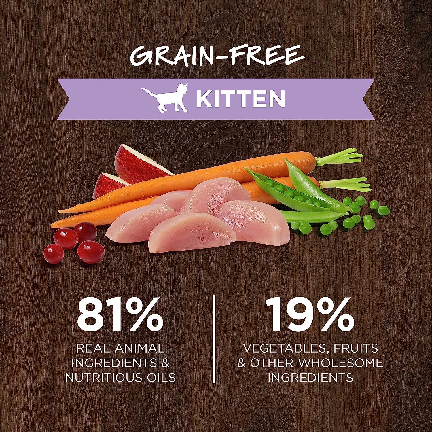 Original Grain- Free Recipe with Real Chicken - Kitten, 4.5 Pound (Pack of 1)