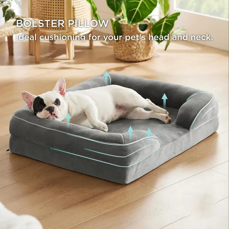 Solid Color Soft Pet Bed (1 Piece), Rectangle Breathable Pet Rest Cushion Bed, Pet Supplies for Dogs & Cats