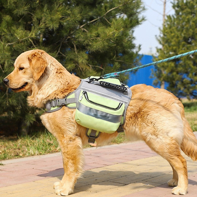 Outdoor dog backpack.