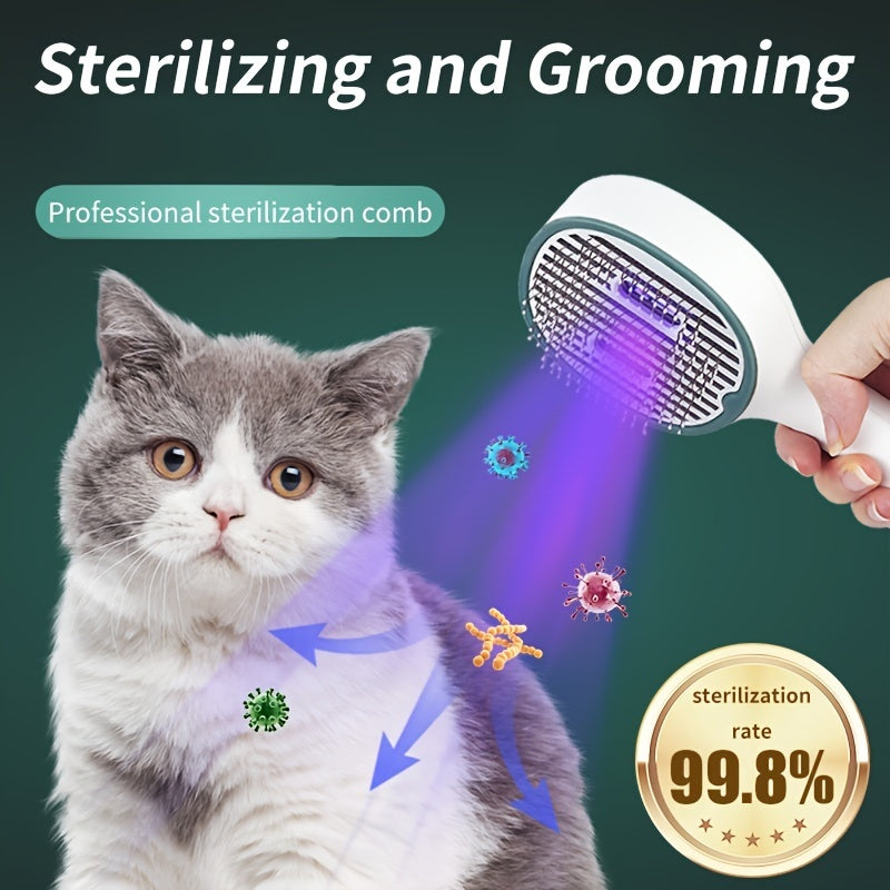 UVC Sterilization Pet Grooming Brush For Cats and Dogs.