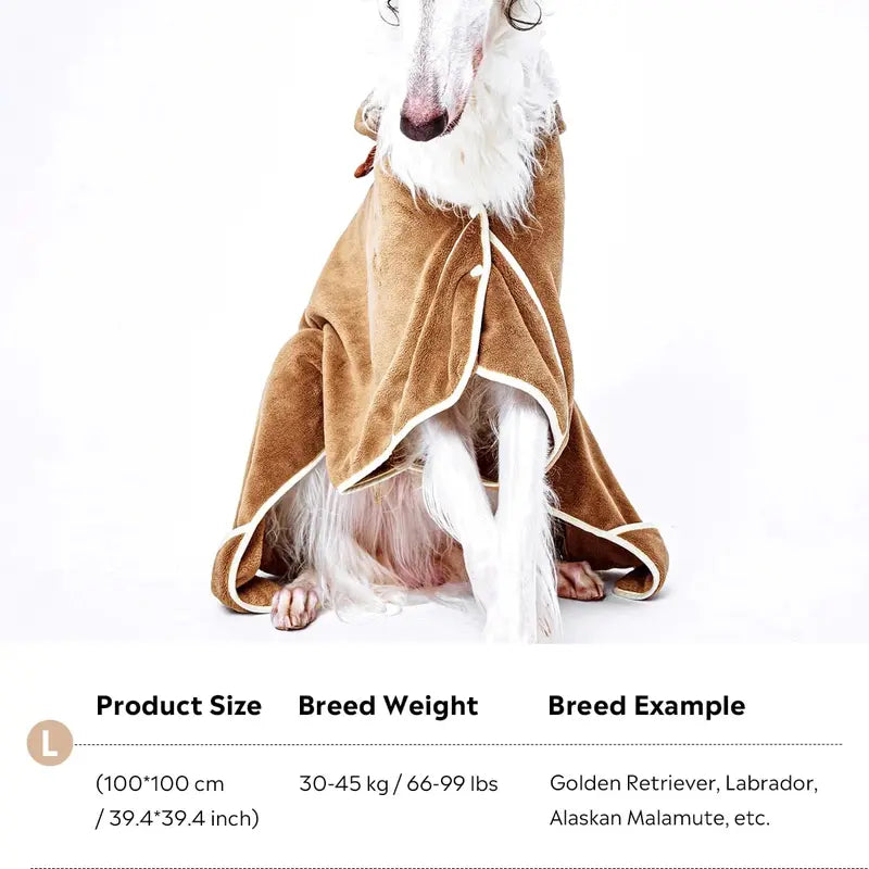 Uah Pet PATRONUM CLOAK Hooded Bathrobe