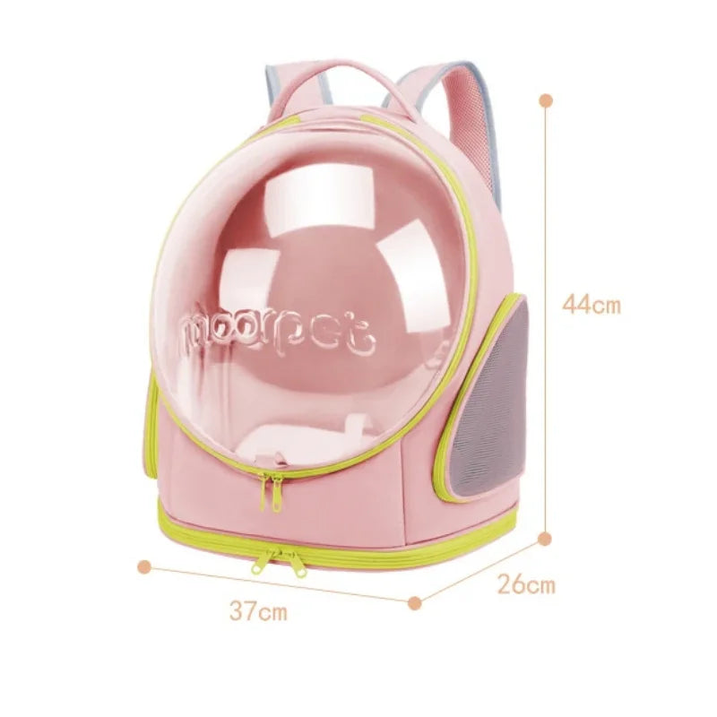 Cat Carrying Bag Space Pet Backpack Breathable Portable Transparent Backpack Puppy Dog Transport Carrier Space Capsule Bag Pets