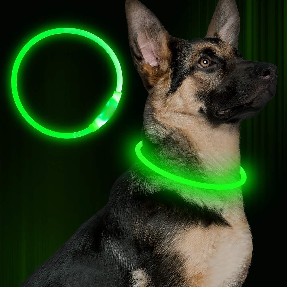 Glow pet collar