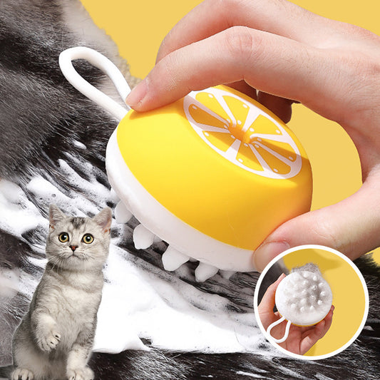 Pet bath brush