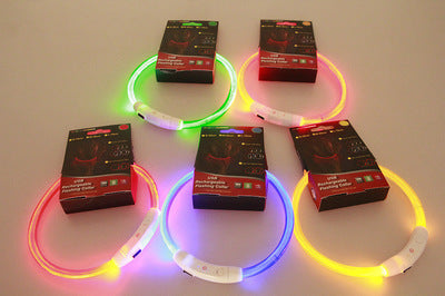 Glow pet collar