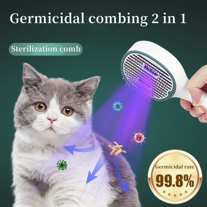 UVC Sterilization Pet Grooming Brush For Cats and Dogs.