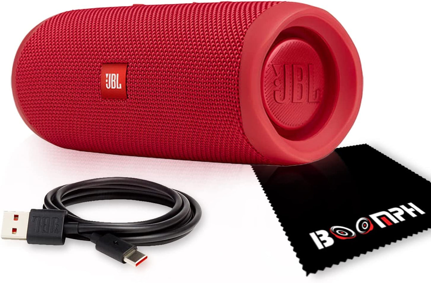 Flip 5: Portable Wireless Bluetooth Speaker, IPX7 Waterproof - Red